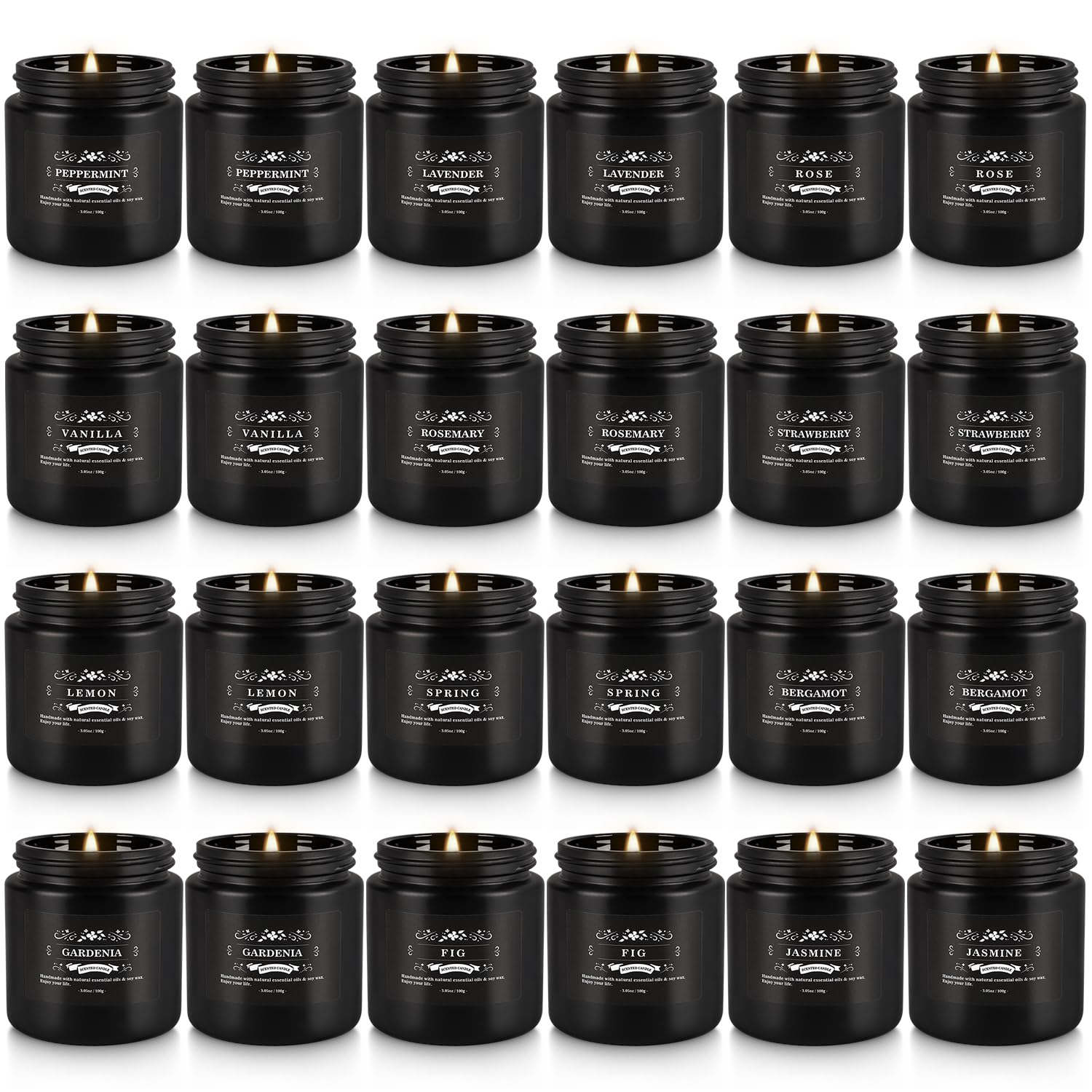 TLNFHRPI Black Scented Candles