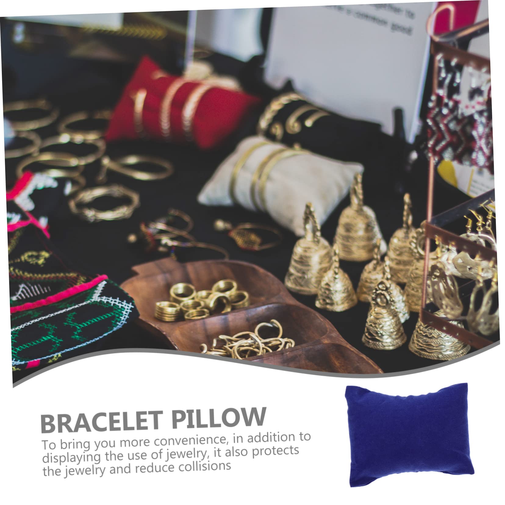 SHERCHPRY 100pezzi Cuscini Decorativi Per Orologi e Bracciali Da Piccoli Cuscini Multifunzionali Per Vetrine e Negozi Per Mostre e Esposizioni Di Gioielli Profondo