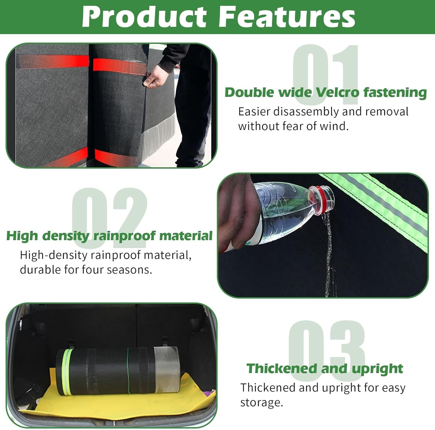 Mobile Home & RV Skirting - No-Drill Travel Trailer Cover, High Density Fiberboard Mesh, Thickened Storage Panel, 16m/52ft, 80cm High - Durable & Easy Installation Accessories