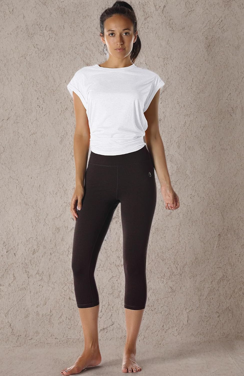 icyzone Open Back Workout Top Shirts - Yoga t-Shirts Activewear Exercise Tops for Women