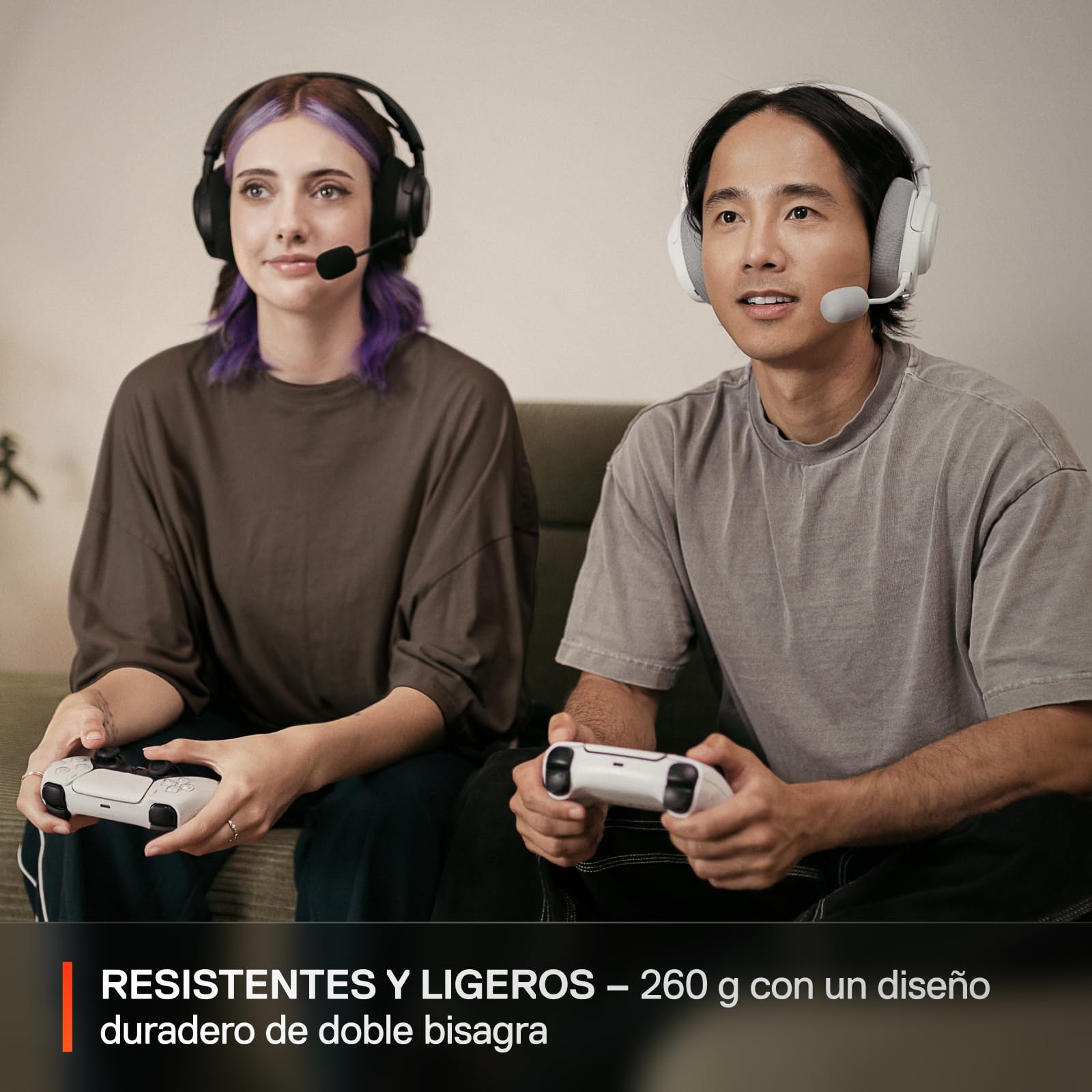 SteelSeries Arctis Nova 3P Wireless Auriculares Gaming multiplataforma - App - Batería 40h - Controladores magnéticos de neodimio - 2,4 GHz/Bluetooth - Micro extraíble - PS5, PS4, PC, Switch -Negro