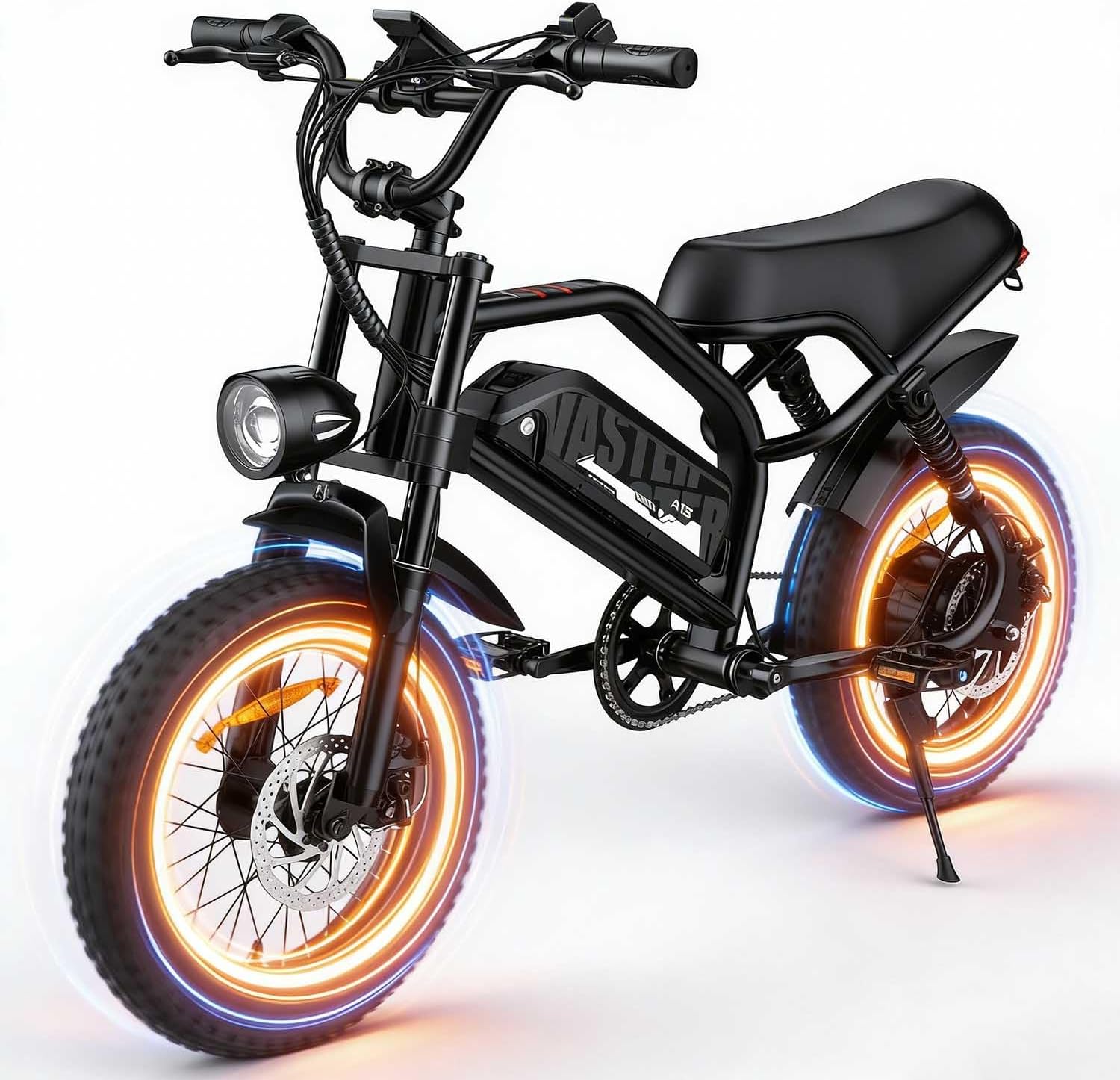 AVDLBIKE Electric Bike, 16'' Fat Tire E-Bike for Teens/Adults, 500W Small E-Bike with 36V/12.8Ah Removable Battery, Up to 22MPH, 45 Mile Range, Electric Dirt/Mountain Bike for Woman/Men A13 AVDLBIKE Electric Bike, 16'' Fat Tire E-Bike for Teens/Adults, 500W Small E-Bike with 36V/12.8Ah Removable Battery, Up to 22MPH, 45 Mile Range, Electric Dirt/Mountain Bike for Woman/Men A13