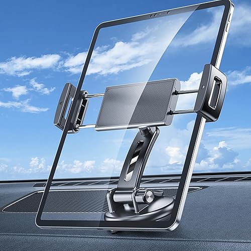 Miniatura 2 de Car Dashboard Tablet Mount Holder Rotatable Suction Cup with Large Clamp Phone Stand for 4.7-12inch Tablets Phone Vehicle