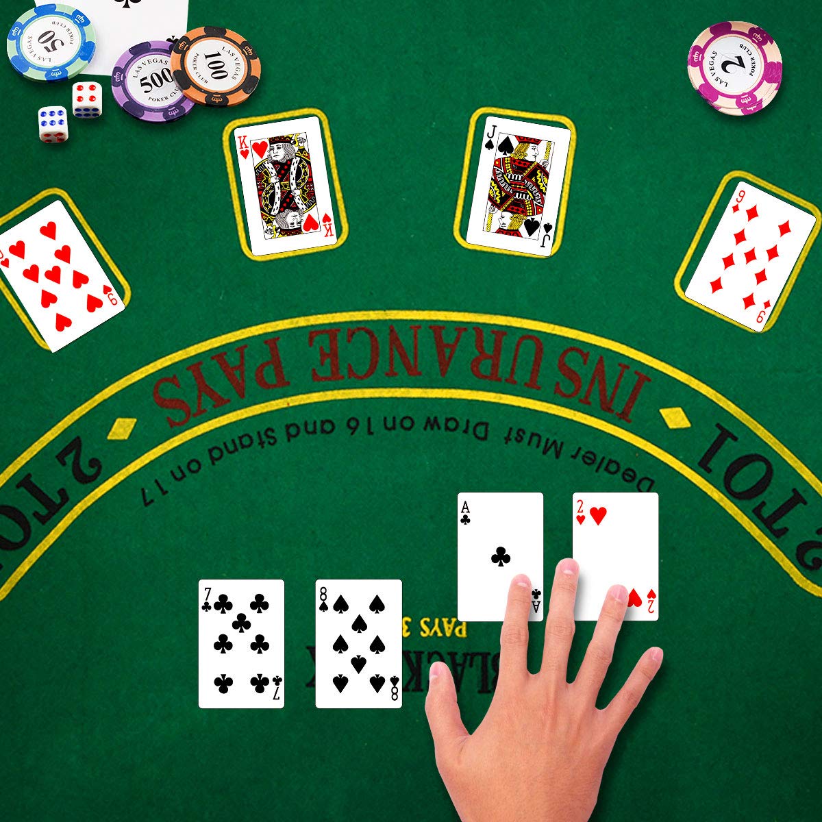COSTWAY Malette Poker Jetons Poker Ensemble de 500 Jetons 2 Jeux de Cartes 5 Dés 1 Bouton Dealer Mallette en Aluminium