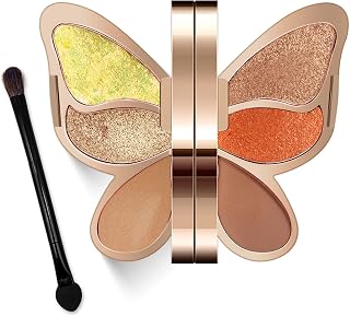 Erinde Butterfly Eyeshadow Palette Makeup, Matte Shimmer Metallic Eye Makeup Palette, Highly Pigmented, Naturing-Looking, Blendable Long Lasting Waterproof Eye Shadow Palette, Gifts Presents
