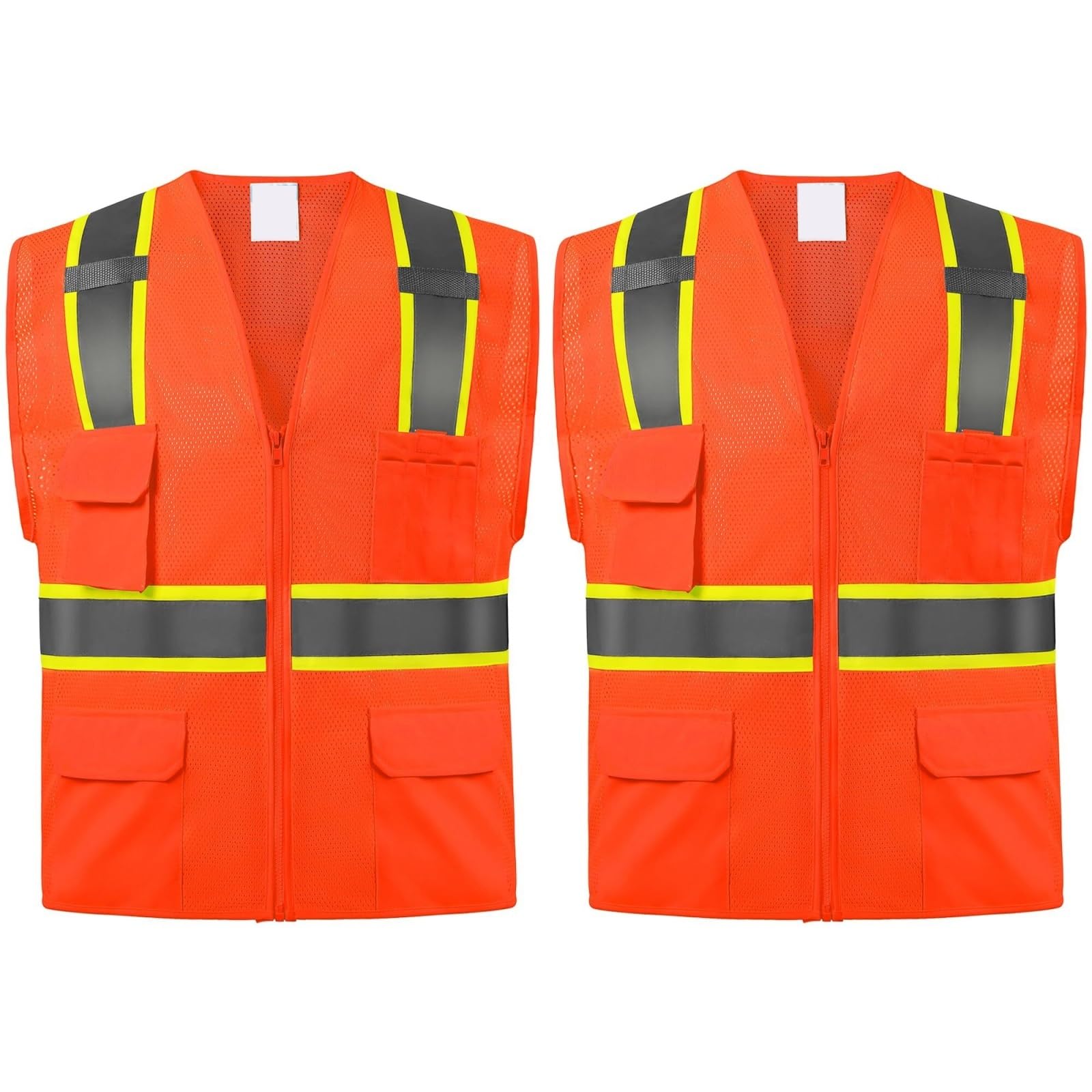 Warnweste, Reflektierende Weste Mehrfarbig S-3XL(Blue,XXL)
