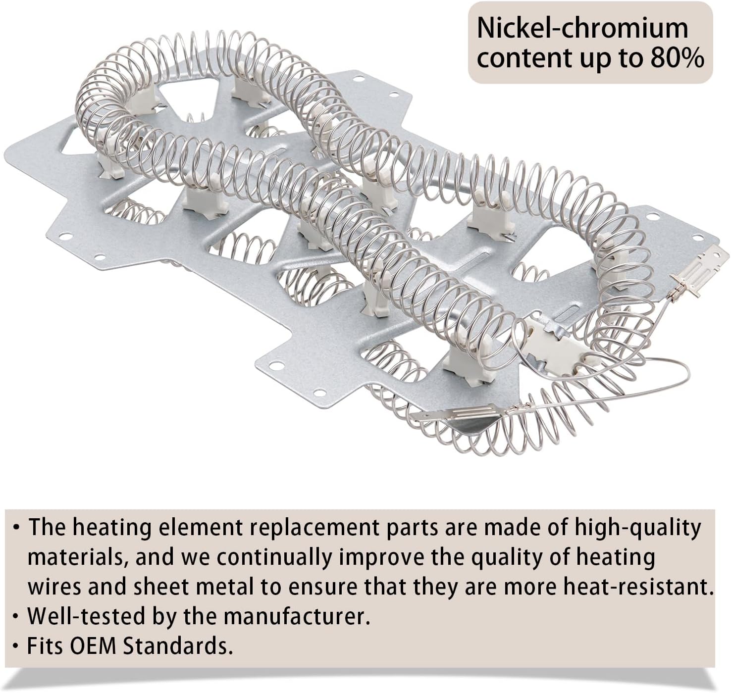 Dryer Heating Element Kit Compatible With Samsung DV218AEB/XAA DV218AEW/XAA DV209AEW/XAA DV210AEW/XAA DV219AEW/XAA DV220AEW/XAA DV231AEW/XAA DV328AER/XAA DV328AEW/XAA DV330AEB/XAA
