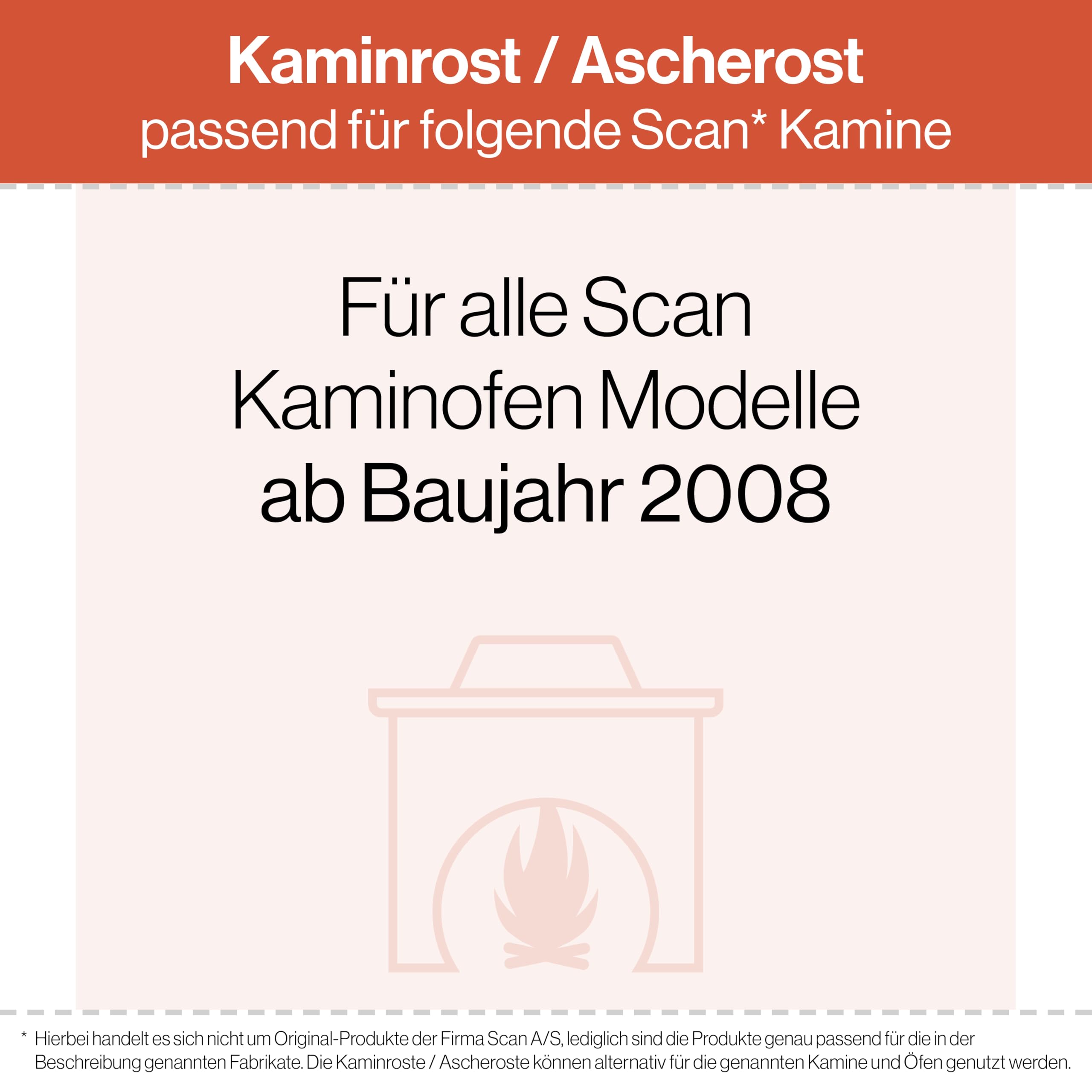Kaminrost Für Justus Kaminöfen – 195x155x10 Mm, Produktbild-Vorschau 5