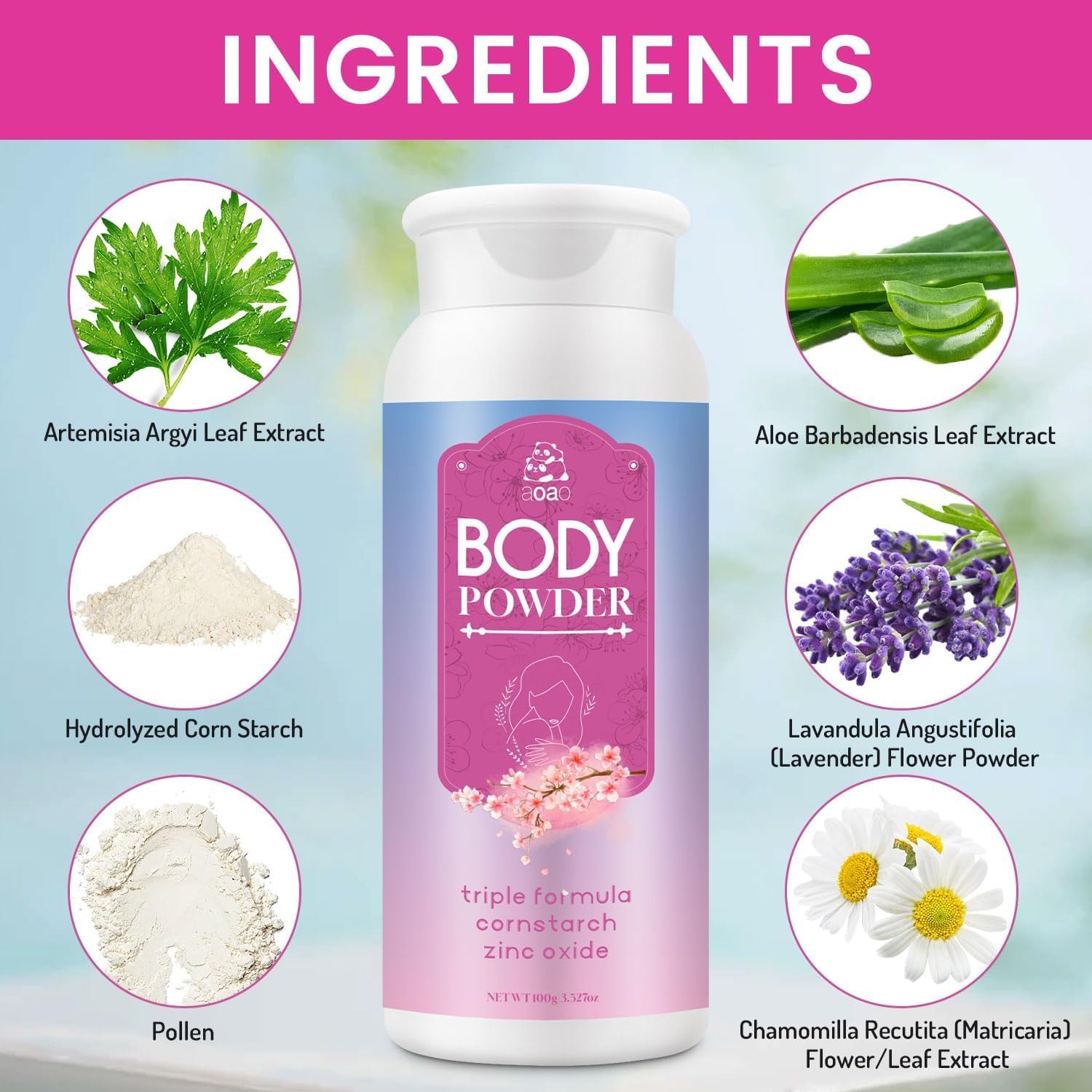 Damen-Körperpuder, reduziert Feuchtigkeit nach dem Duschen, talkumfrei, mit Aloe zur Beruhigung, absorbiert Schweiß & verhindert Scheuern für empfindliche Haut, 140g/5oz (Frisch-3p)