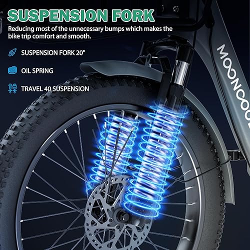 Vista 19 de LILYPELLE Triciclo eléctrico para adultos, triciclo eléctrico plegable de 500 W, triciclo eléctrico de 3 ruedas, bicicleta eléctrica motorizada