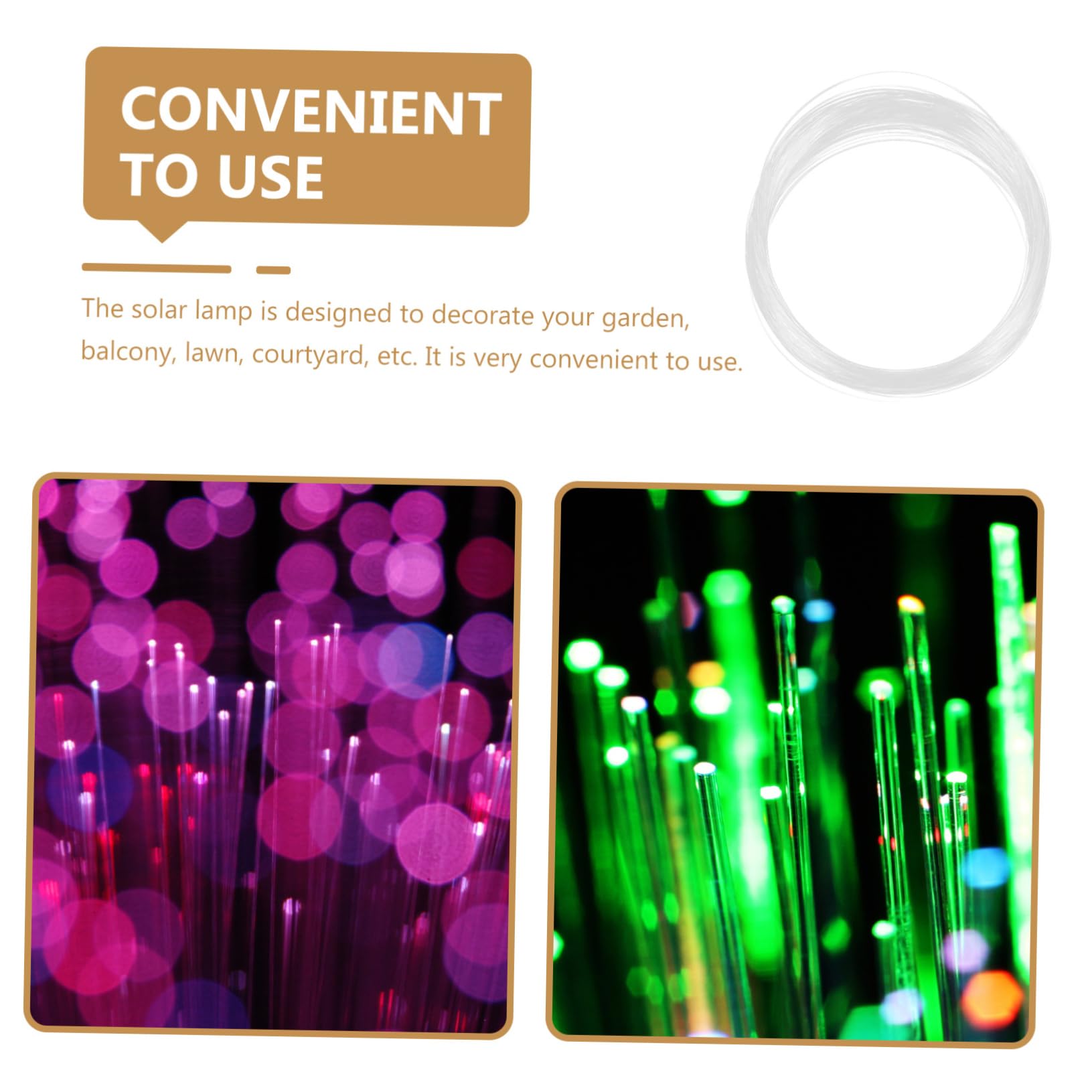 OSALADI Decorative Optical String Lamp Pmma Fiber Light for Scene Lighting for Weddings Gardens Patios Easy Installation Unique Atmosphere