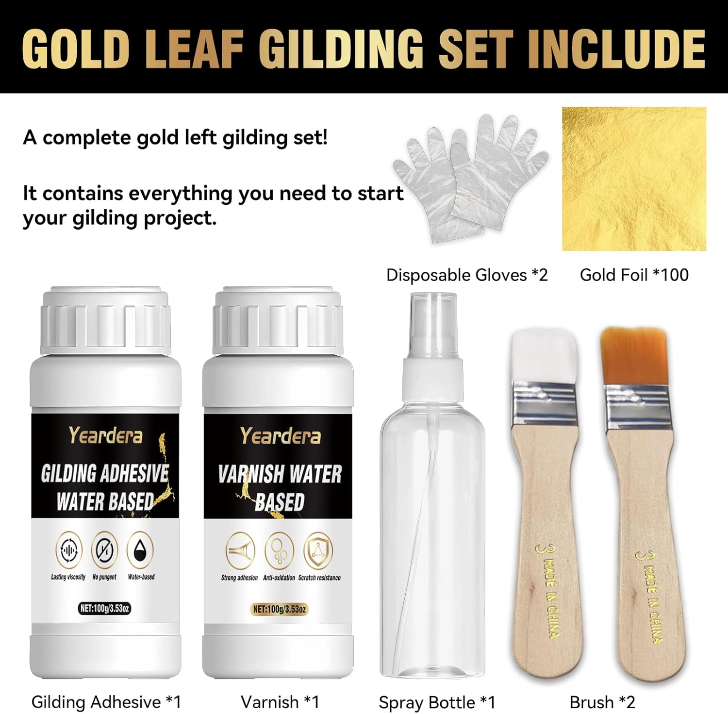 Yeardera Gold Leaf Kit - Image 3