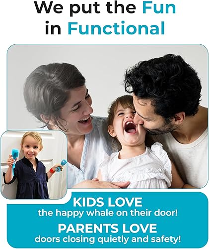 Miniatura 6 de Tapón de puerta que se mantiene en la puerta incluso cuando está cerrado, protege las manos de los niños, las colas de perros y gatos. Las puertas