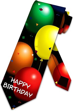 Three Rooker Birthday Ties Balloons Neckties Happy Birthday