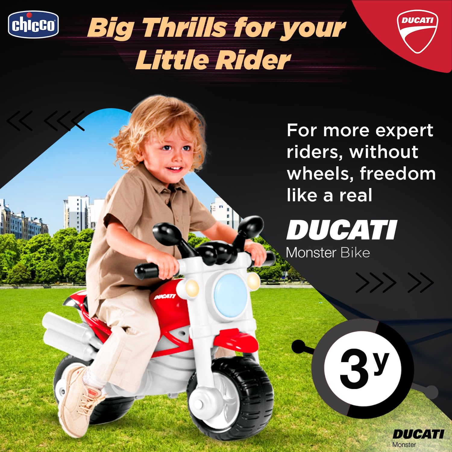 CHICA BONITA( BabyCircus：Chiko)フルセット+α Chicco Ducati Monster Sit 'N' Ride Bike to Push Along | Sit & Push