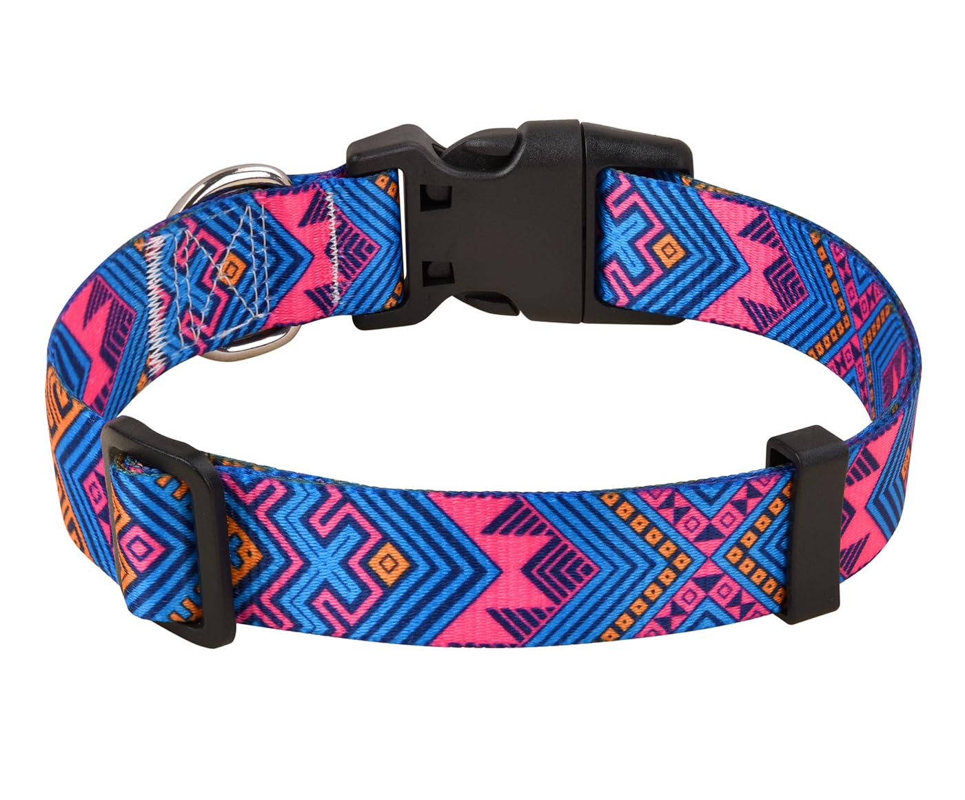 Mihqy Dog Collar with Bohemia Floral Tribal Geometric Patterns - Image 2