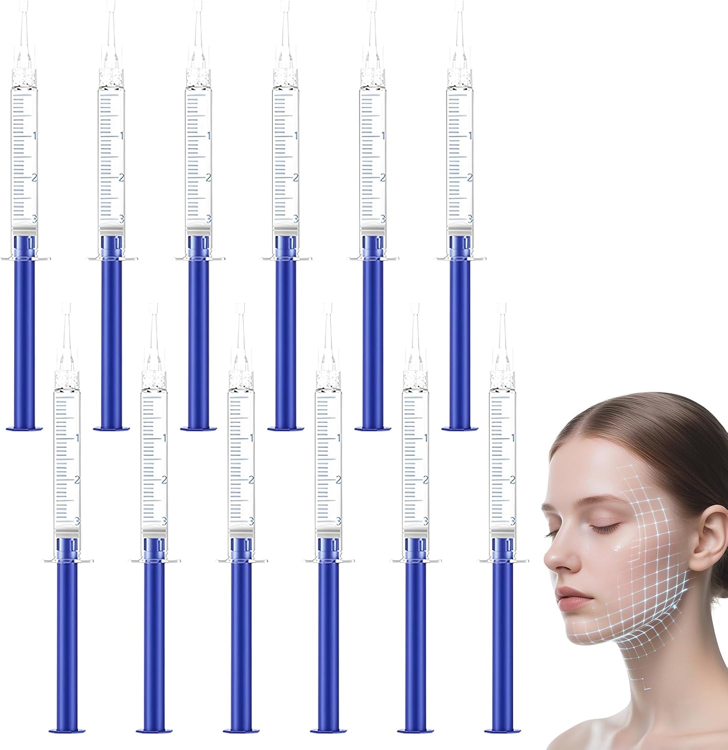 35% 3ml Teeth Whitening Gels Refills Gel 12 Pcs,Teeth Whitening Gel Kit for Home, Office or Travelling,Tooth Whitener Gels for Sensitive Teeth