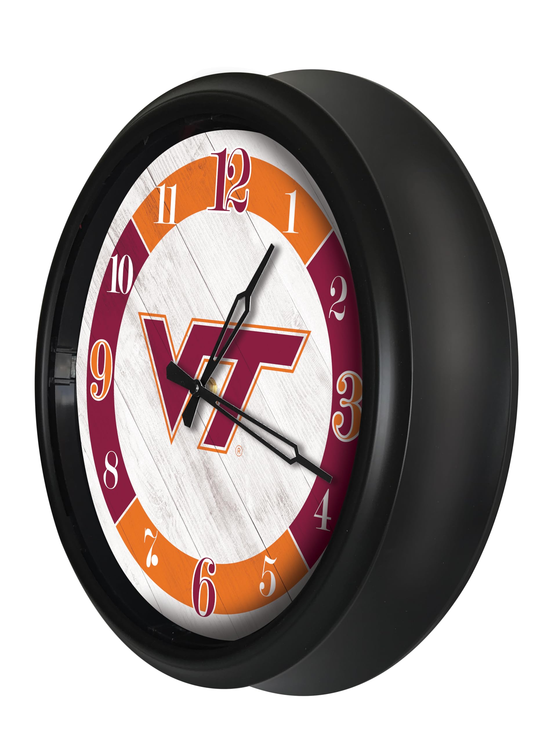 Holland Bar Stool Co. Virginia Tech University Indoor/Outdoor LED Wall Clock