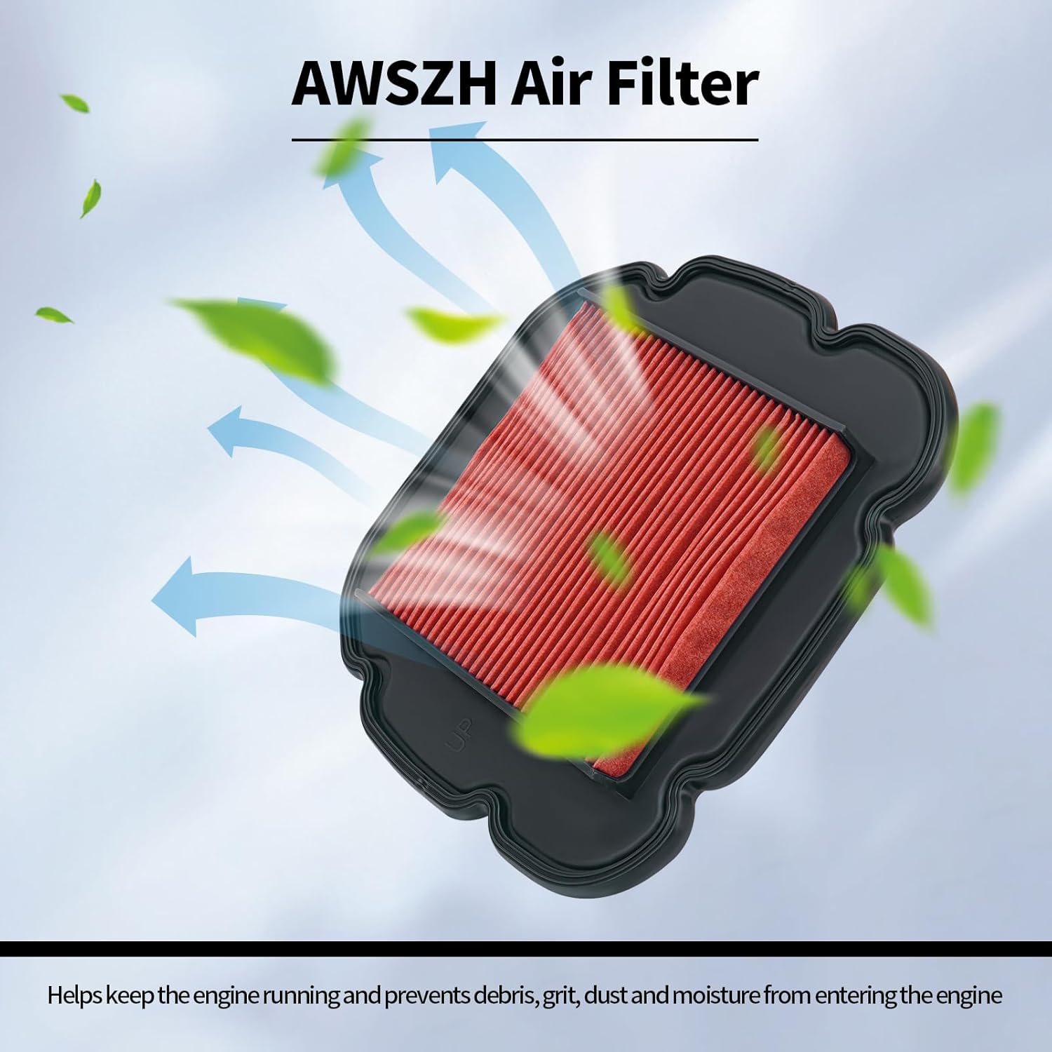 13780-27G10 Air Filter and 16510-03G00 Oil Filter Compatible with Kawasaki KLV1000 2004-2006//Suzuki DL650 V-Strom 2004-2016 //DL1000 V-Strom 2002-2015