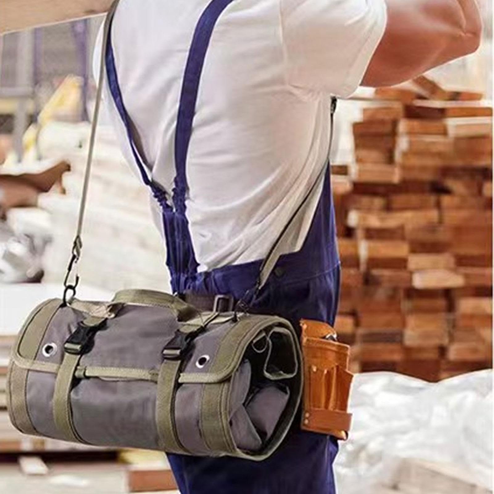 Bolsa Herramientas Con Ruedas Organizador Equipo Con 6 Bolsillos Rodante | Almacenamiento Para Herramientas Para Mecánicos, Electricistas, Construcción, Garaje, Exterior, Jardinería Y