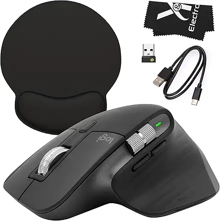 Logitech MX Master 3S Wireless Mouse with Black...