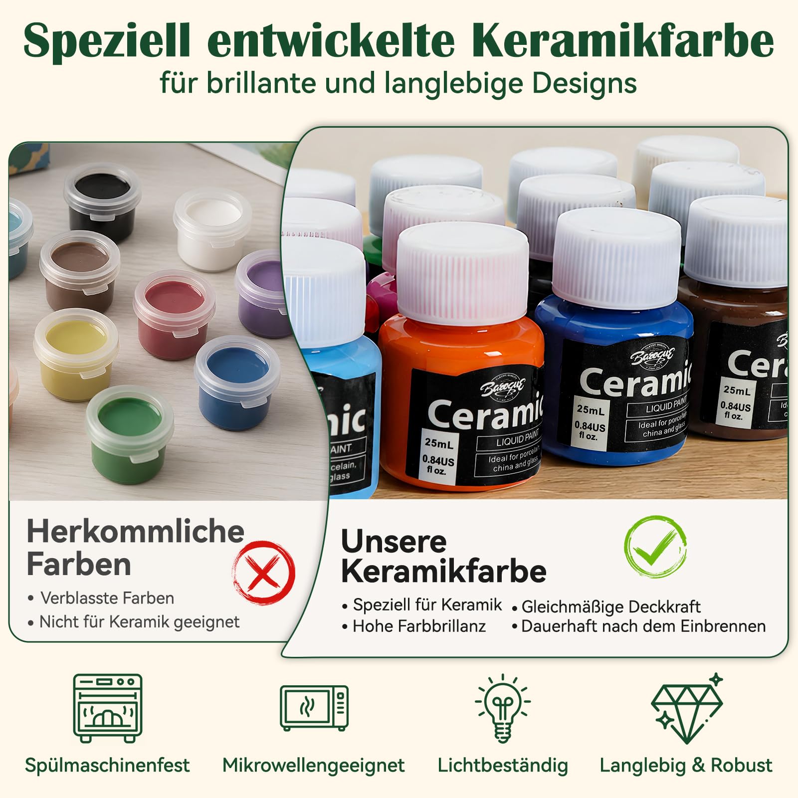 Zestaw do malowania ceramicznego DIY z 2 kubkami do malowania, farbami, pędzlami i szablonami, zestaw kubków dla początkujących, zestaw do samodzielnego wykonania, kreatywny prezent dla