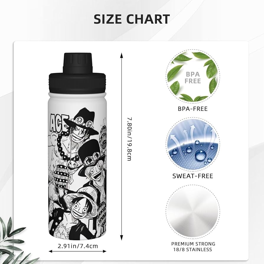 Amazon｜スポーツ水筒 ワンピース ONE PIECE エース 魔法瓶