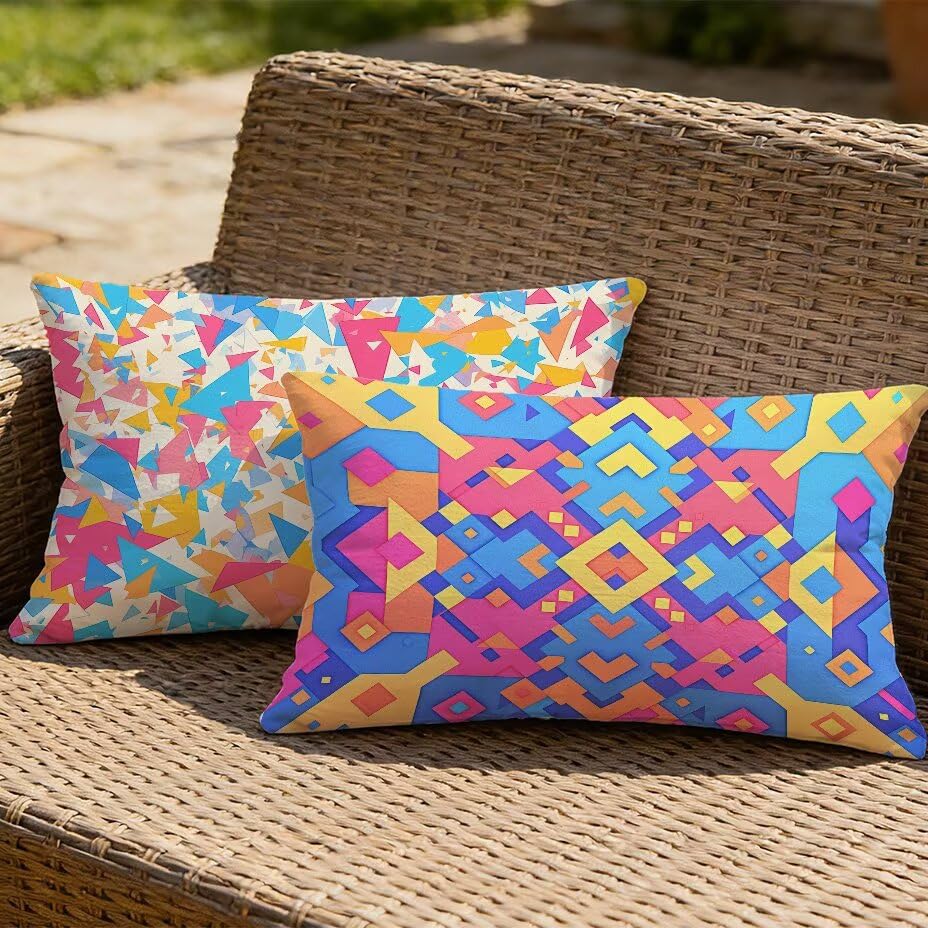 Coussin extérieur imperméable 50x70 couleur moderne pour terrasse et salon de jardin