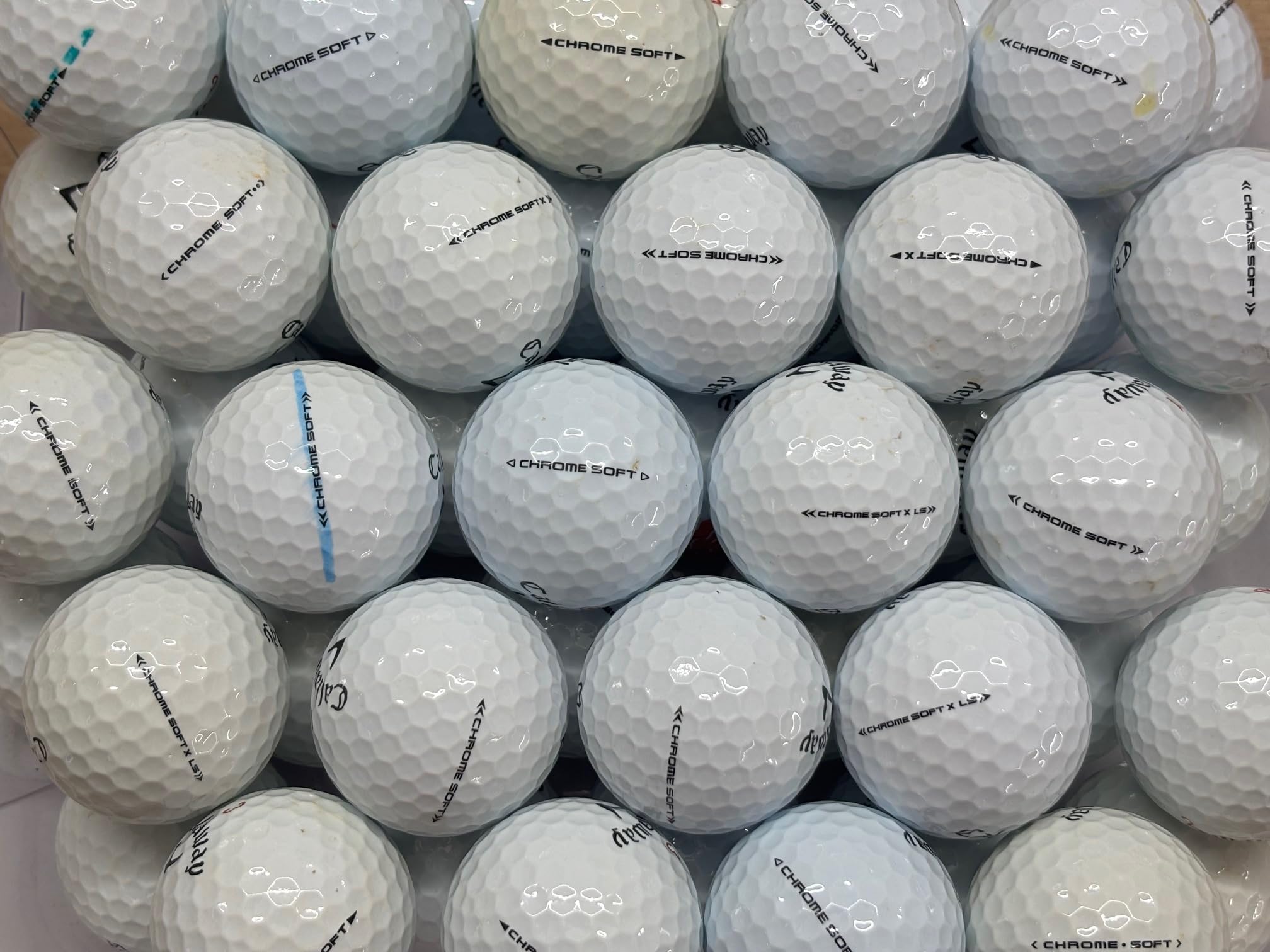 callaway Chrome Soft/Chrome Soft X golf balls Pearl/Grade A used lake balls 24 pack