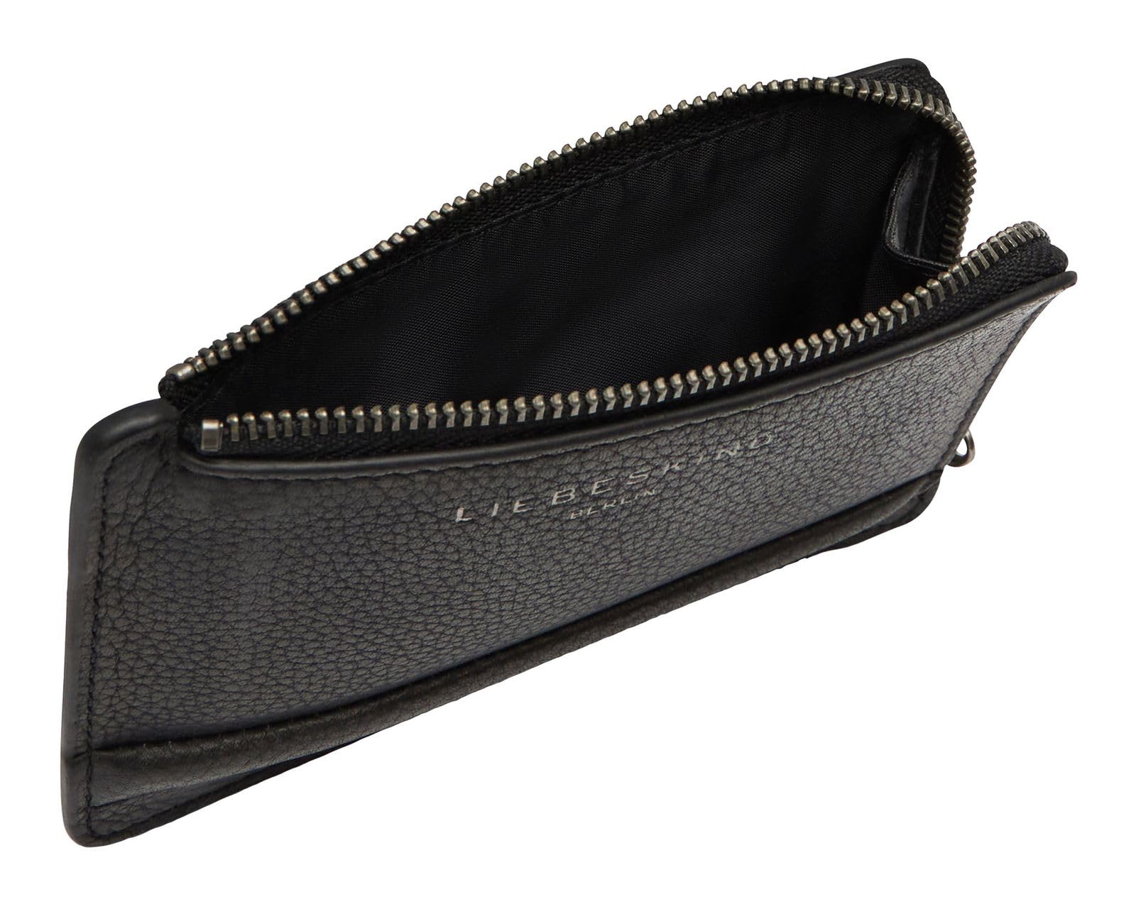 LIEBESKIND Berlin Tarjetero Paris II Reps Vintage Pebble Card Holder Black Negro