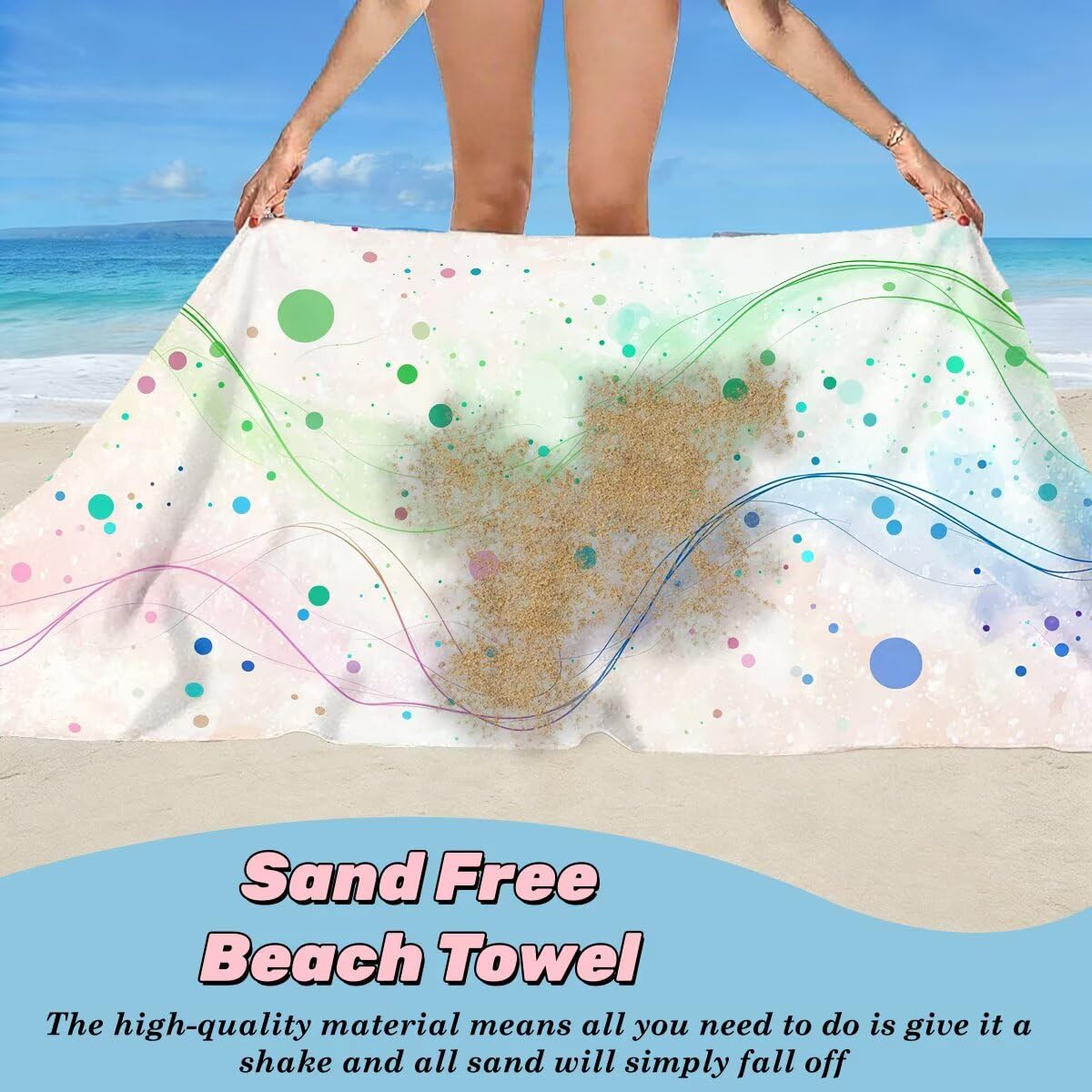 Ręcznik plażowy 90 x 180 cm, ręcznik gimnastyczny z mikrofibry szybkoschnący zestaw 2 ręczników plażowych, lekki kompaktowy ręcznik z mikrofibry duży do podróży, prezent dla mężczyzn i kobiet