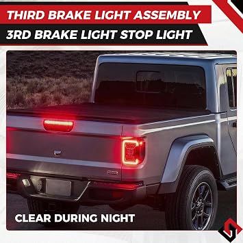 Third 3rd Brake Light fit for Jeep Gladiator 2020-25 High Mount Stop Light