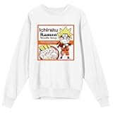 Naruto Shippuden Ichiraku Square Graphic Juniors White Long Sleeve Sweatshirt