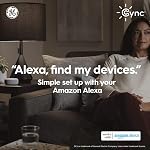 GE Cync Soft White Direct Connect Smart Bulbs (4 LED A19 Light Bulbs), 60W Replacement, Bluetooth-WiFi Enabled, Works with Alexa, Google Assistant Without a Hub