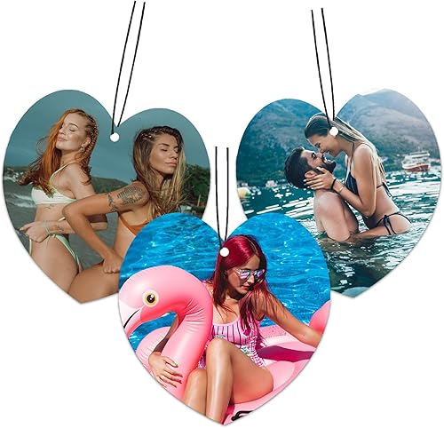 Miniatura 1 de YRH - Ambientadores personalizados de doble cara con olor personalizado con imagen para automóvil armario baño adornos colgantes