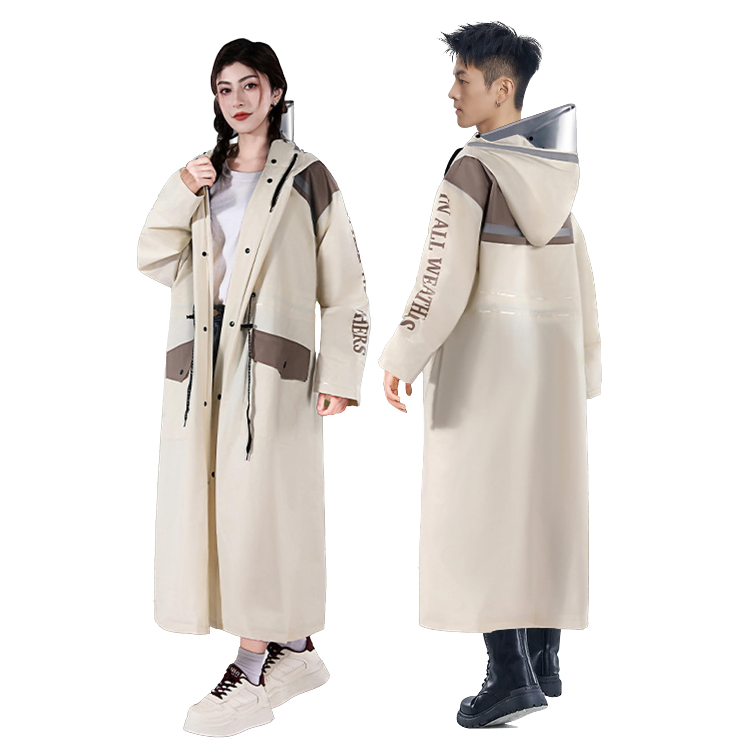 [Haikawi] レインコート 自転車 超軽量＆速乾 カッパ リュック対応/反射テープ 多機能 ポンチョ 通勤通学 防風防水 男女兼用 収納袋付き