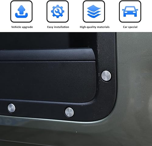 Miniatura 5 de Cubierta protectora de tornillo de puerta de aleación de aluminio para Land Rover Defender 110 130 2020-2022 accesorio interior de automóvil (puerta