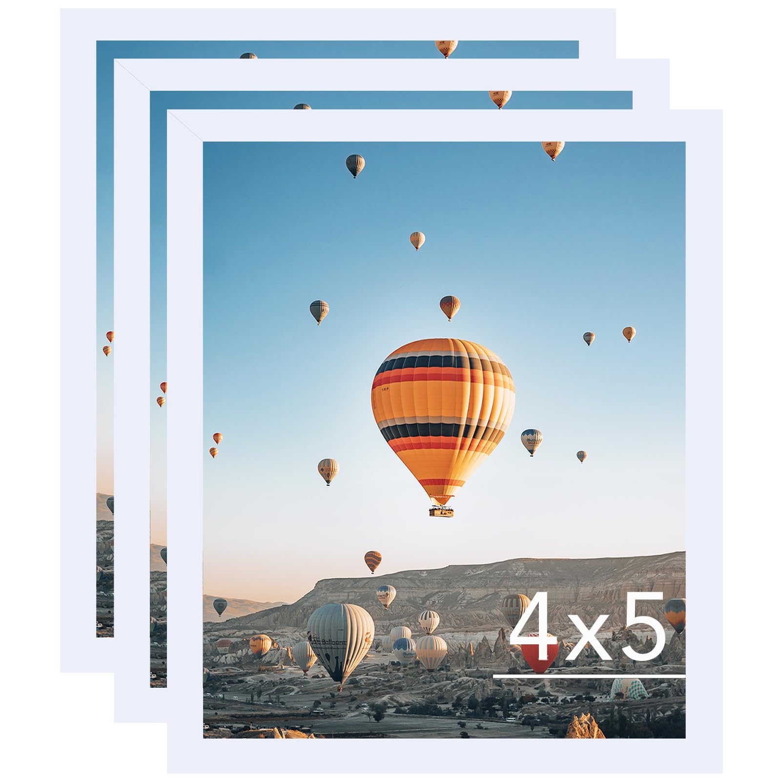 Amazon.com: JCJMY 4x5 Picture Frame Set of 3 White for Wall