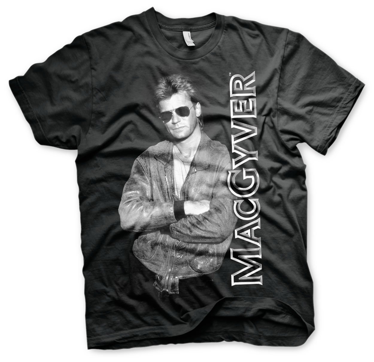 MacGyver Officially Licensed Merchandise Cool T-Shirt (Black), Medium