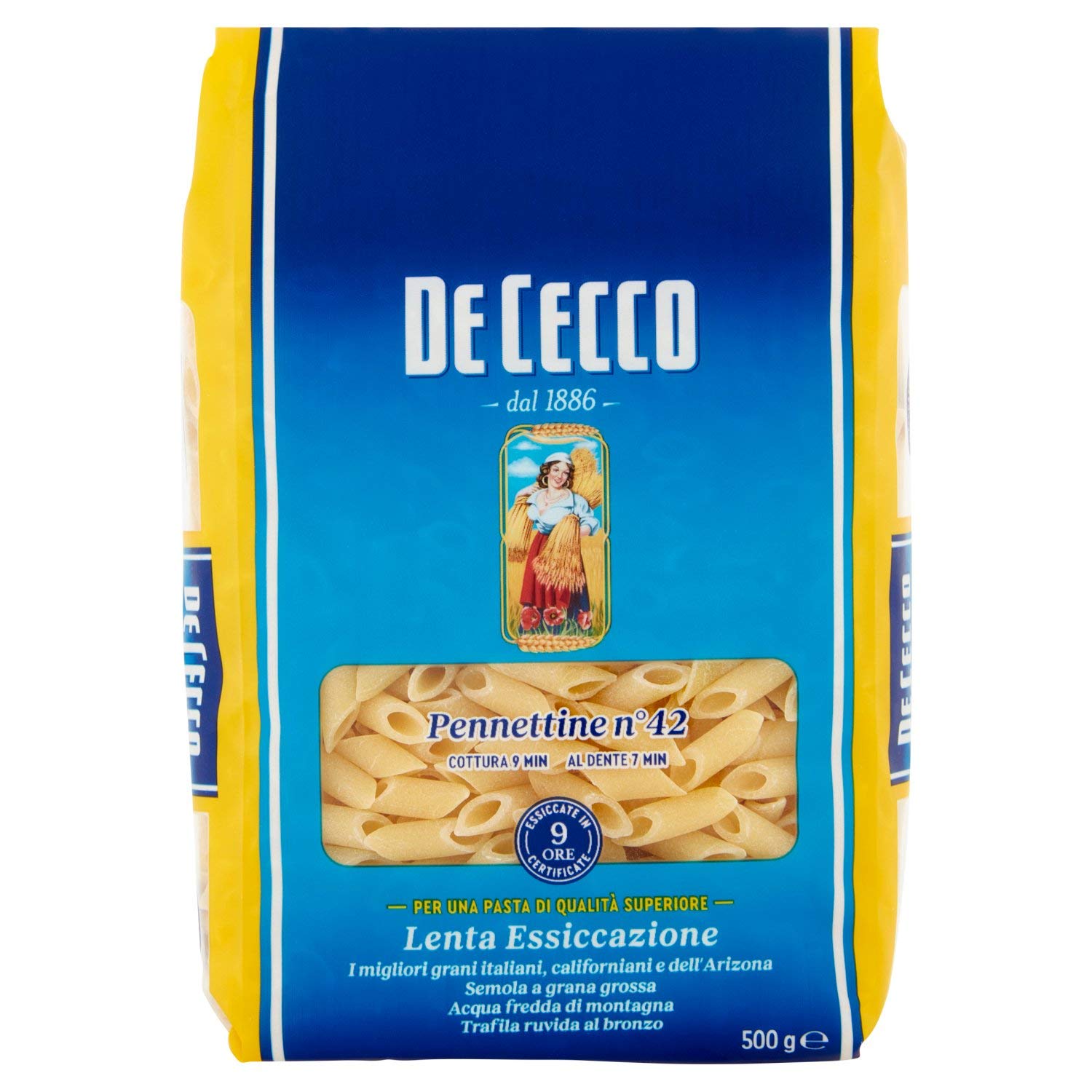 De Cecco Pasta 500 Plumas - [Pack de 24]