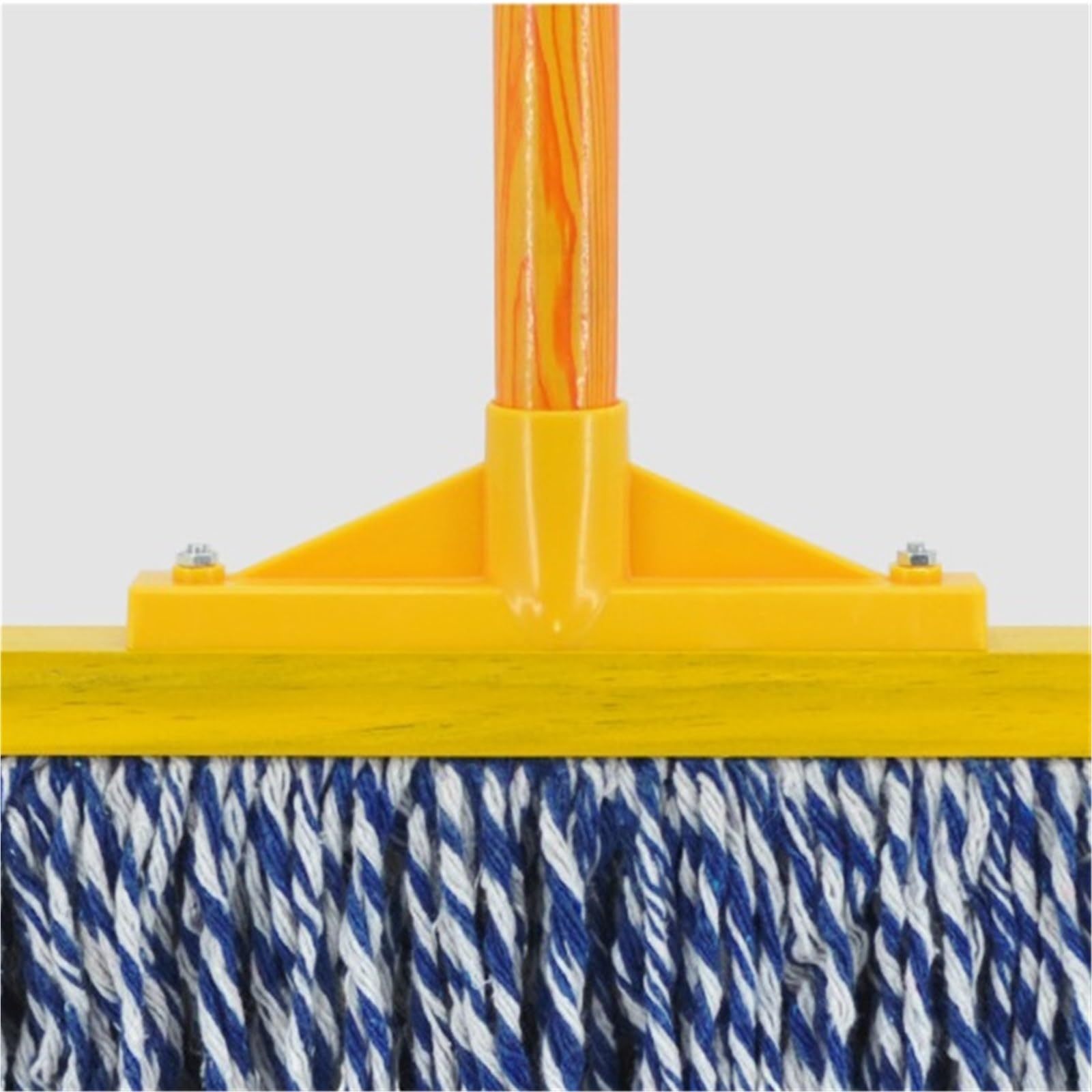 Fregona Fregona de hilera Absorbente Grande for el hogar, fregona Plana con Hilo de algodón, Varios Pisos, aplicable, Poste de Madera de Varios tamaños(7.5 * 10.2 * 46.1in)