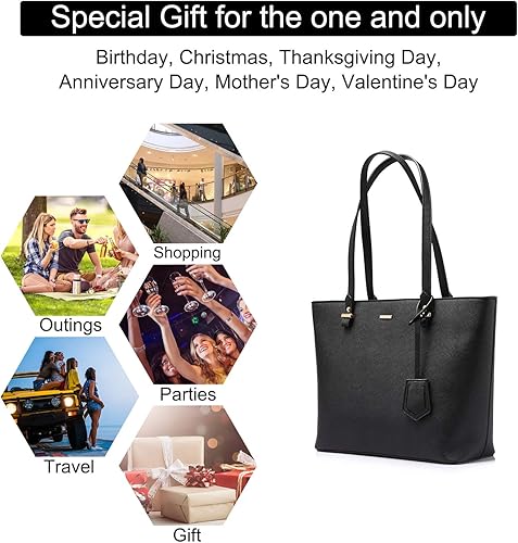 Miniatura 5 de LOVEVOOK Carteras y bolsos de mano para mujer, bolsos de mano de moda, bolso de hombro con asa superior Purses, Handbags, Fashion, Top Handle