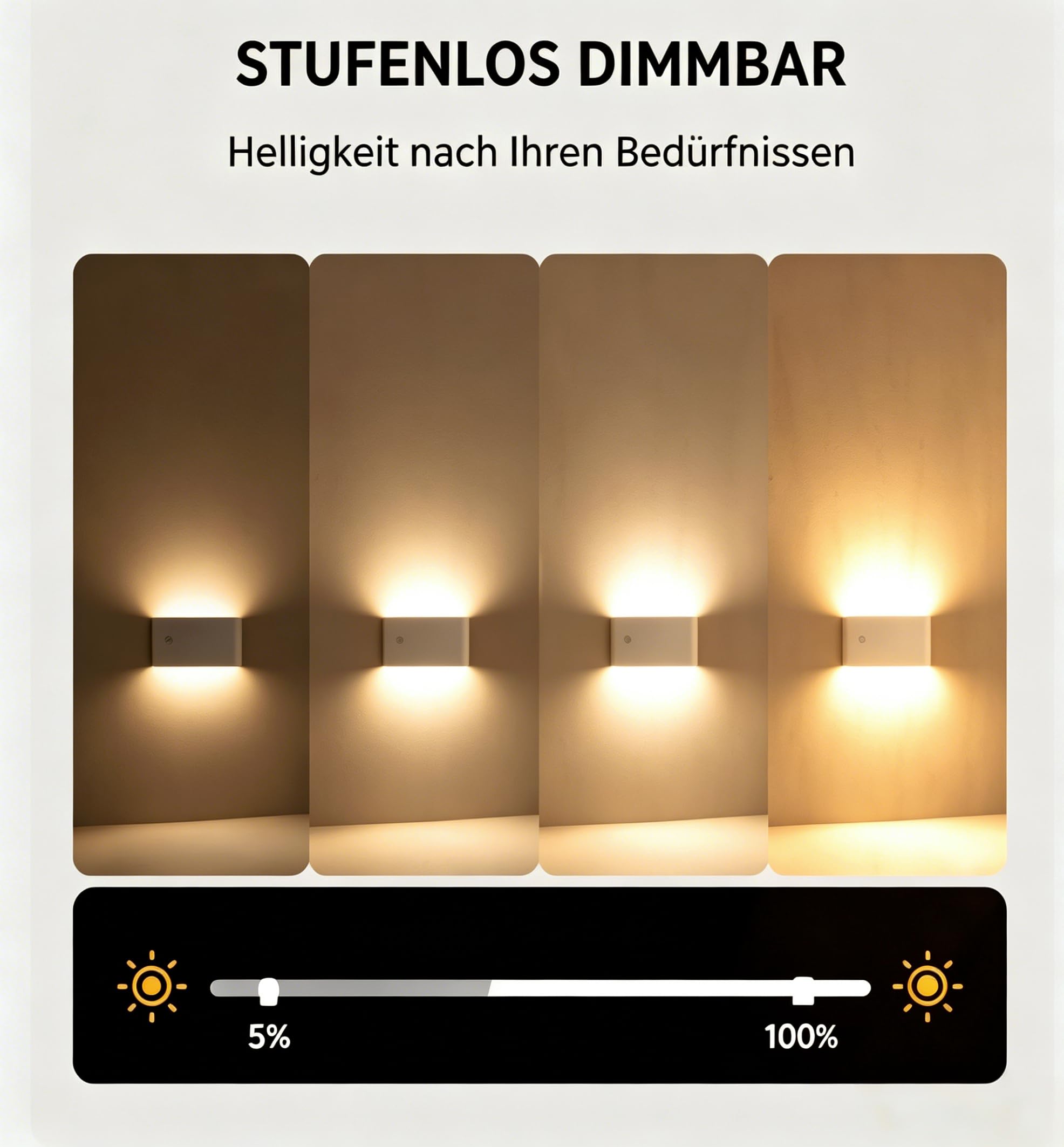 8 pièces Veilleuse LED rechargeable capteur mouvement, lampe ronde réglable pour enfant 4 modes, aimantée sans fil, éclairage escalier pour escalier couloir chambre salle de bain