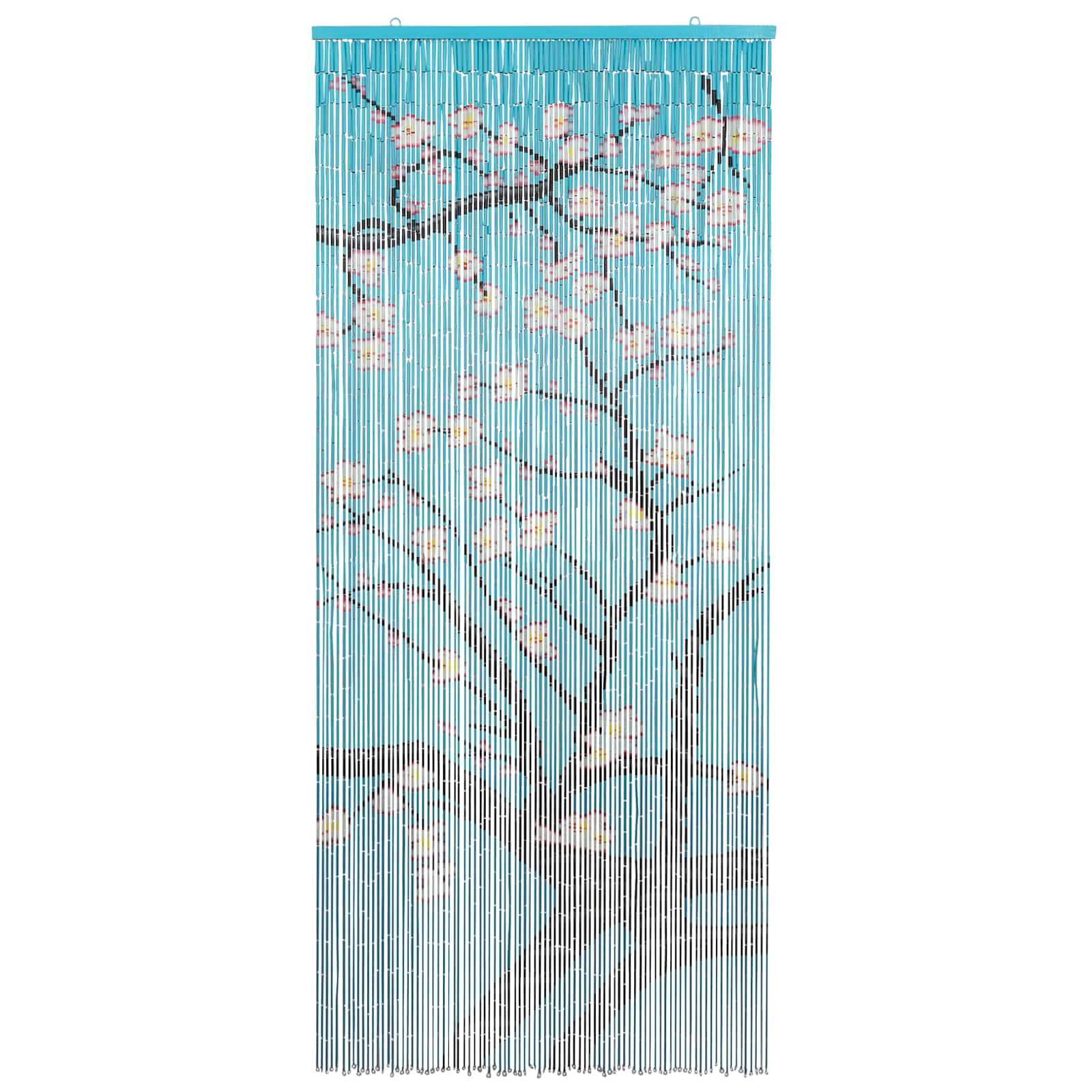 vidaXL Tenda per Porta Antinsetti multicolore 200 x 90 cm Bambù