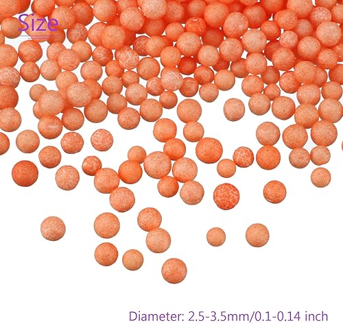 Miniatura 9 de DMiotech 1 paquete de bolas de espuma de 01 pulgadas bola de espuma redonda de poliestireno rosa para manualidades arte decoración de fiestas