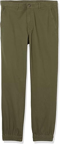 Miniatura 5 de Tienda Essentials Pantalones de jogging para hombre, de algodón, ajuste delgado, cómodos, elegantes