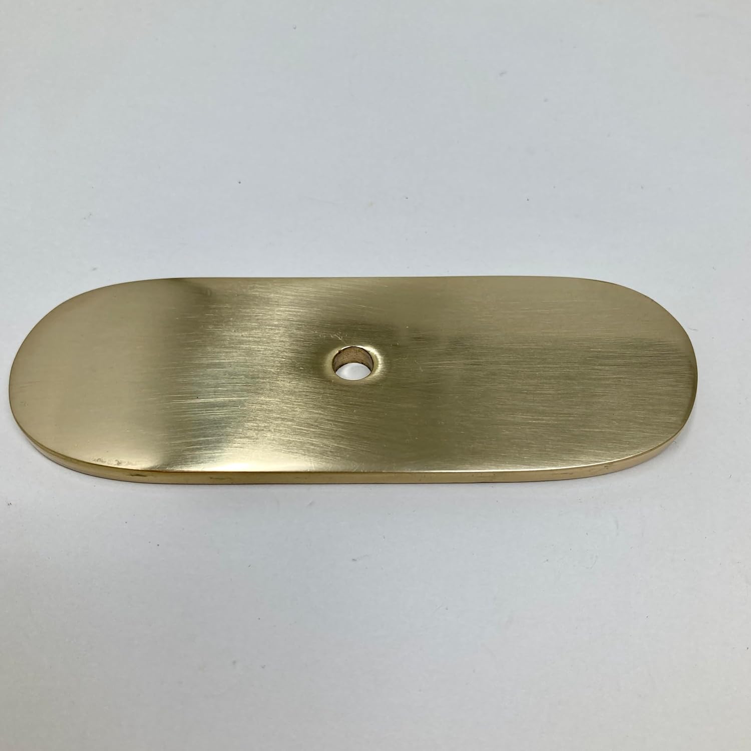 Solid Polished Brass Cabinet Knobs and Handles, I00% Brass (Small Oval Backplate), Gold