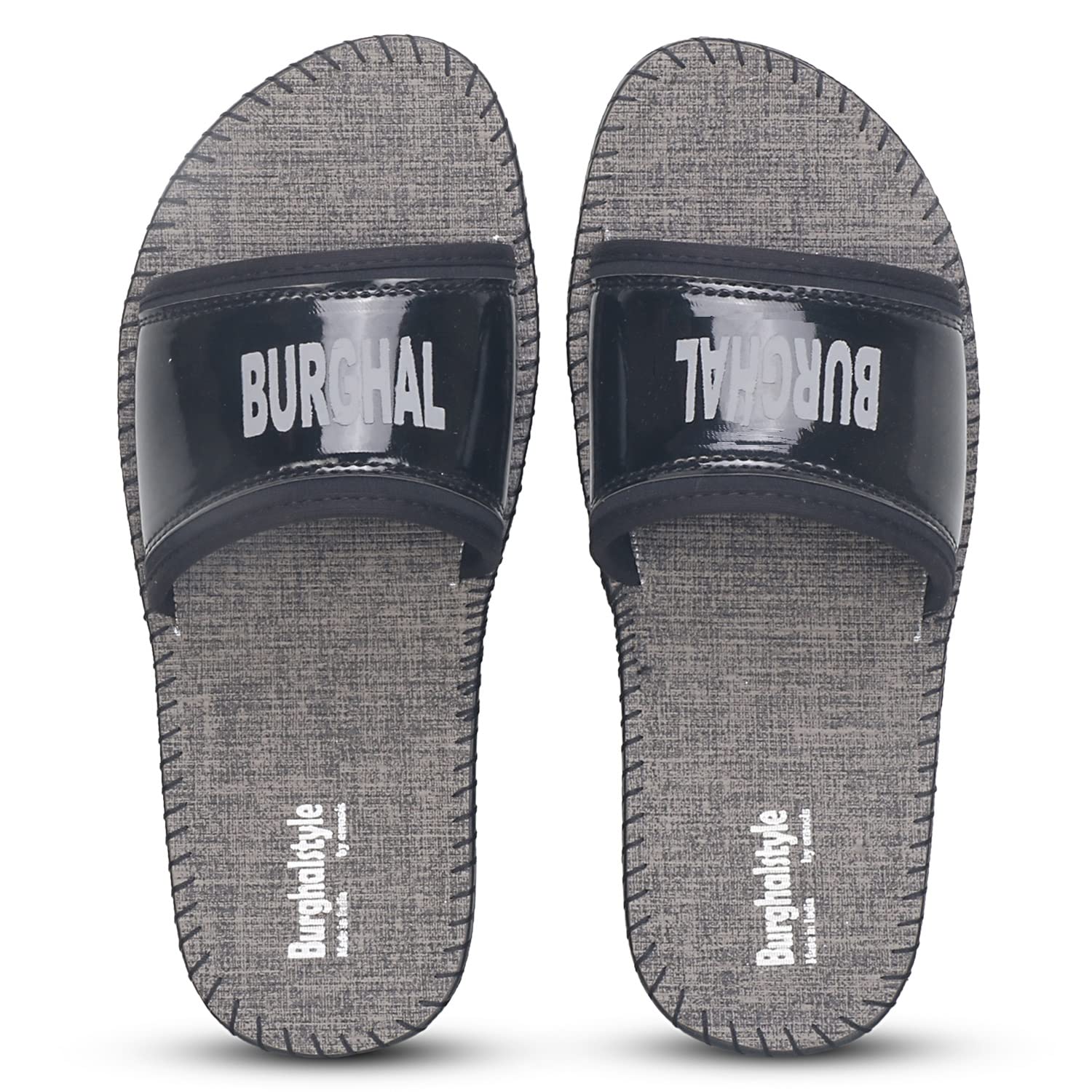 Emosis E0537 Mens Faux Leather Slipper - Flat Chappal cum Thong Sandal - For Daily Use Outdoor Indoor Formal Office Home Ethnic Casual Wear (Black, numeric_7) (B0BGLH4YD2) Amazon Price History, Amazon Price Tracker
