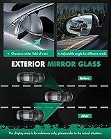 Vista 6 de SCITOO Espejo retrovisor lateral del pasajero para 2012-2015 2016 2017 para Toyota Camry 2015 Corolla 2014-2017 para Yaris Espejo retrovisor cromado