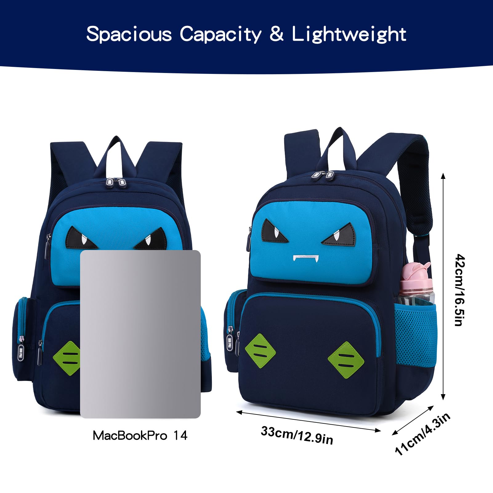 SIVENKE Zaino per Bambini per 5-10 Anni Bambini Zaino Daypack Borsa da Scuola Zaini Zaino Scuola Cartella Ragazzi Ragazze
